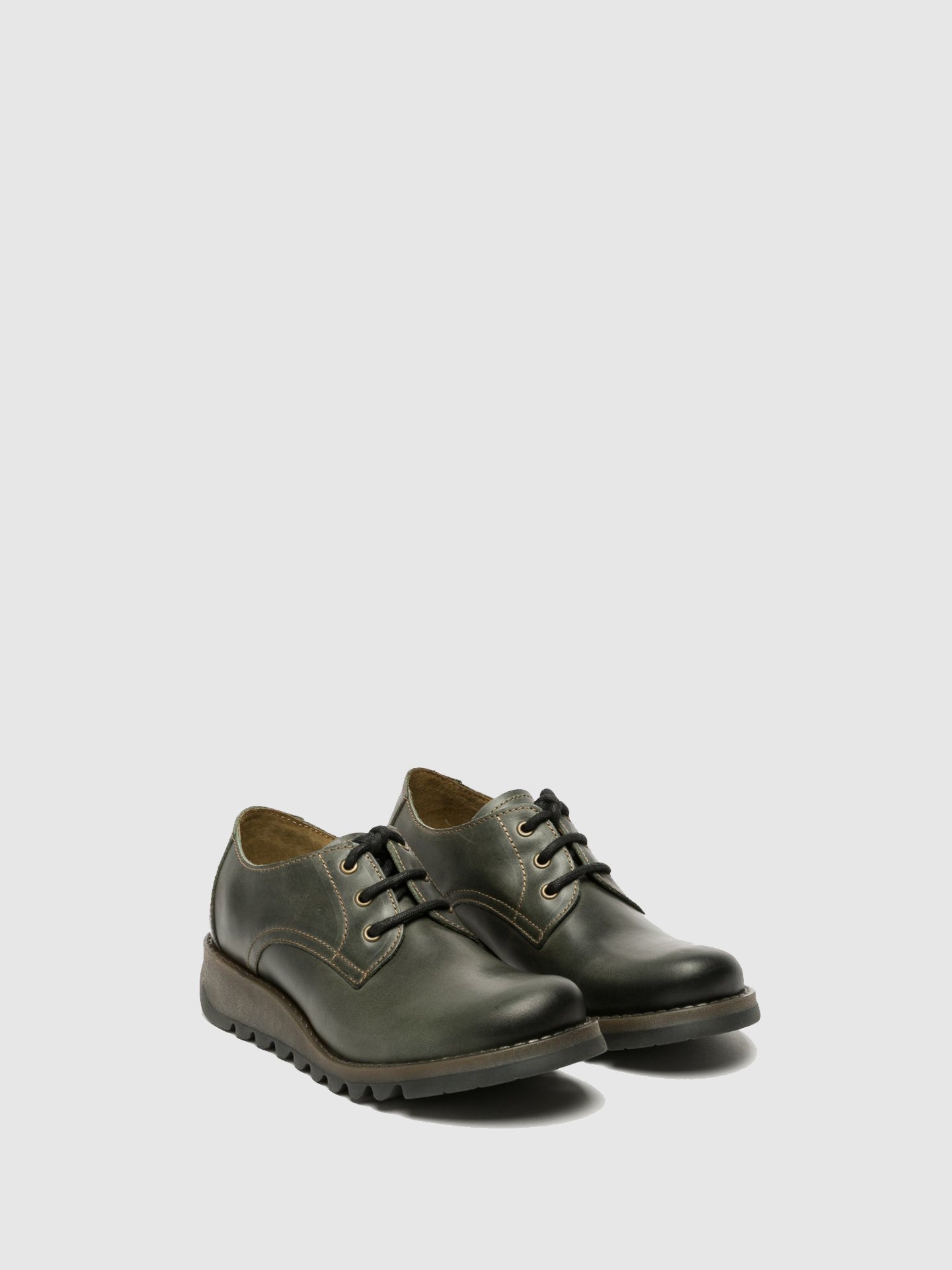 Fly London Green Derby Shoes